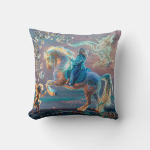 Magical Beach Adventures Throw Pillow