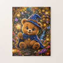 Magical Bear Wizard Jigsaw Puzzle