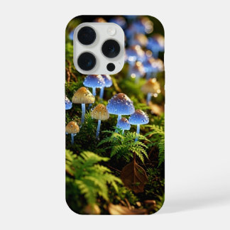 Magical Bioluminescent Fungi - Deep Forest iPhone 15 Pro Case
