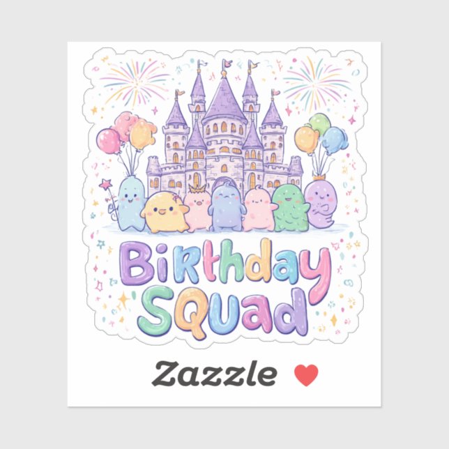 Magical Birthday Squad Shirt | Fantasy Castle Cele (Sheet)