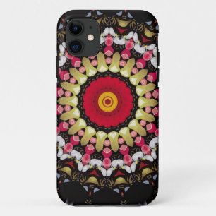 Magical Black and Red Mandala iPhone 11 Case