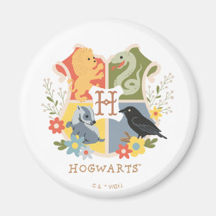 Magical Blooms HOGWARTS™ Crest Magnet