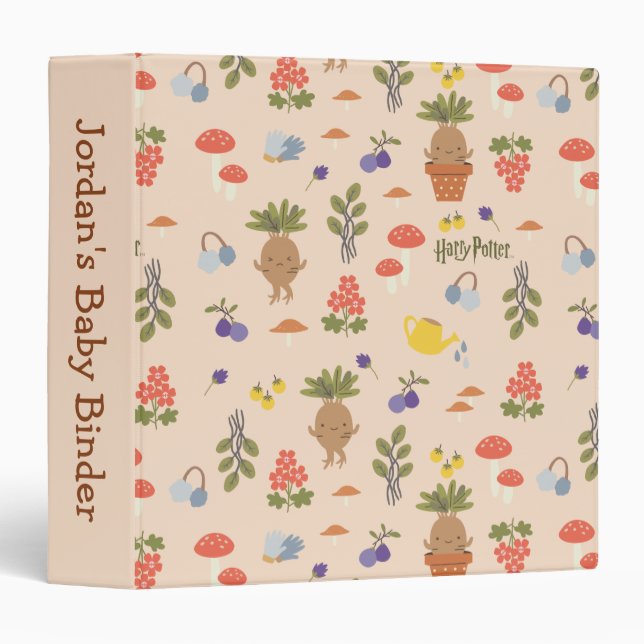 Magical Blooms Mandrake Pattern Binder (Front/Spine)