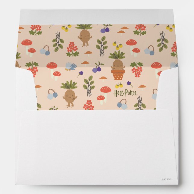 Magical Blooms Mandrake Pattern Envelope (Back (Bottom))