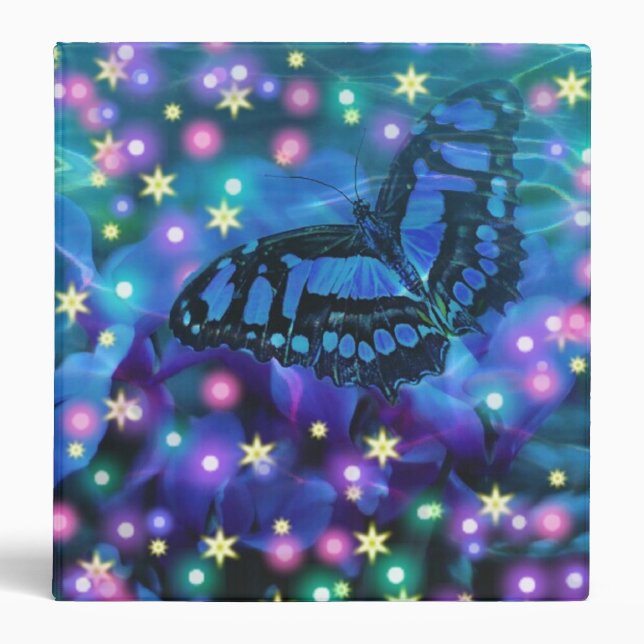 Magical Blue Butterfly Binder (Front)