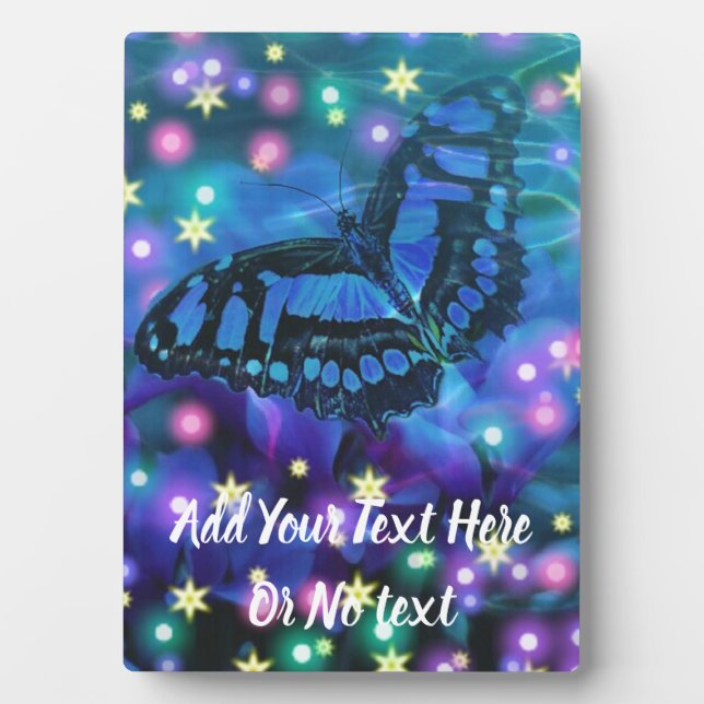 Magical Blue Butterfly Plaque (Front)