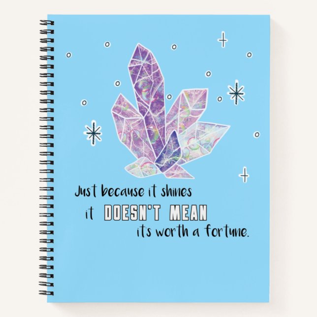 Magical Boho Diamond Spiral Notebook (Front)