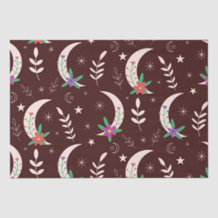 Magical Boho floral moon   Tissue Paper