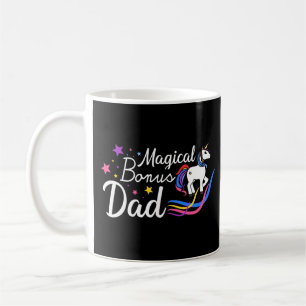 Magical Bonus Dad Funny Quote Colourful Text Coffee Mug