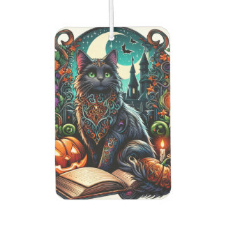 Magical Bookish Black Cat Air Freshener