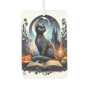 Magical Bookish Black Cat Magic Air Freshener