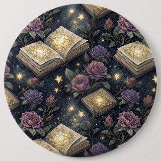 Magical Books 6 Inch Round Button