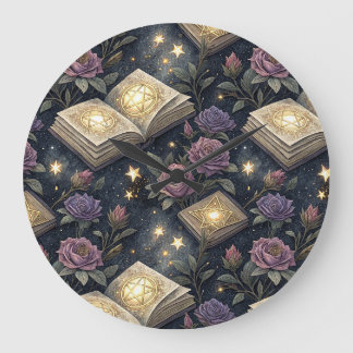 Magical Books Large Clock