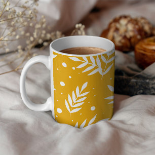 Magical branches - yellow coffee mug