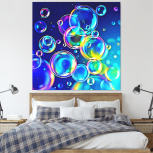 Magical Bubble Colours Canvas Print