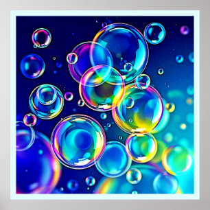 Magical Bubble Colours Poster