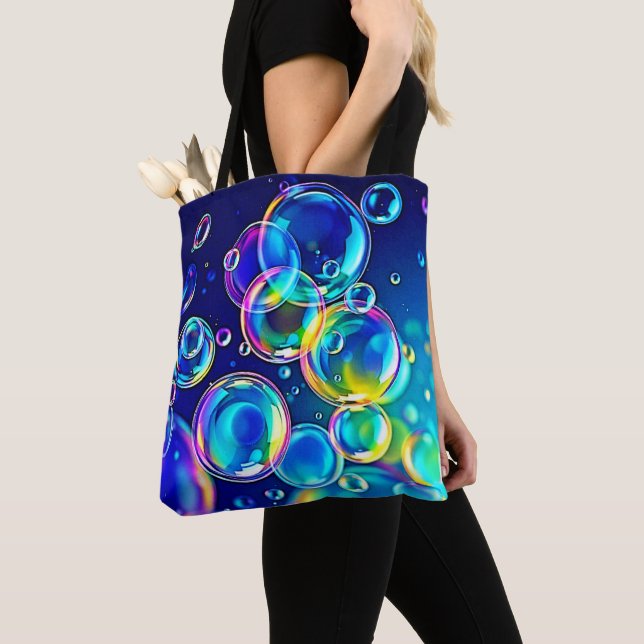Magical Bubble Colours Tote Bag (Close Up)