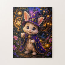 Magical Bunny Wizard Jigsaw Puzzle