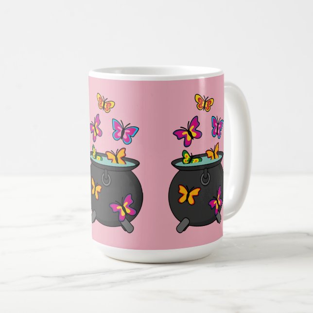 Magical Butterflies from a Cauldron Coffee Mug (Front Right)