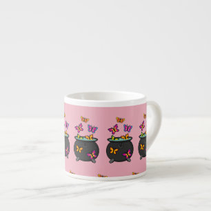 Magical Butterflies from a Cauldron Espresso Cup