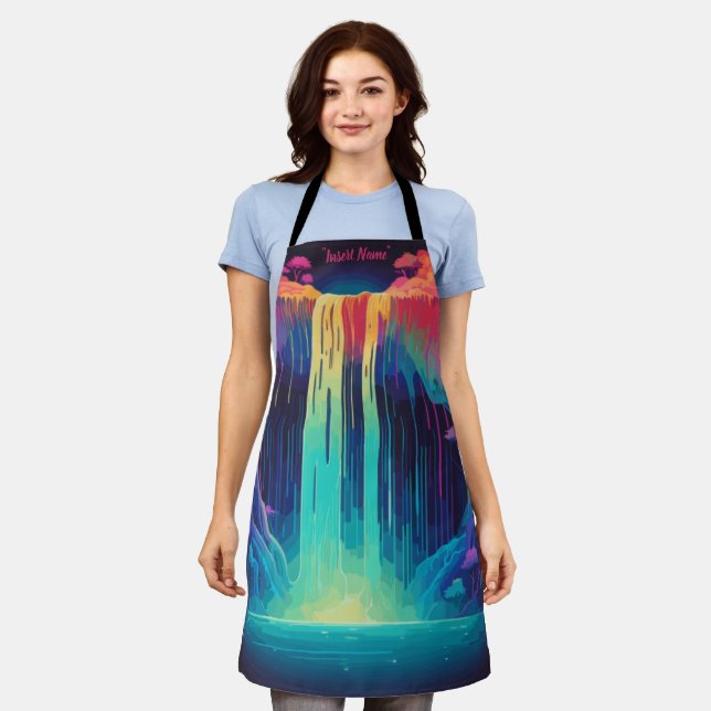 Magical cascade, captivating serenity apron (Worn)