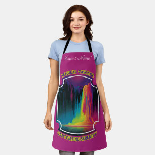 Magical cascade, captivating serenity apron