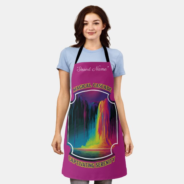 Magical cascade, captivating serenity apron (Worn)