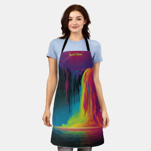 Magical cascade, captivating serenity apron