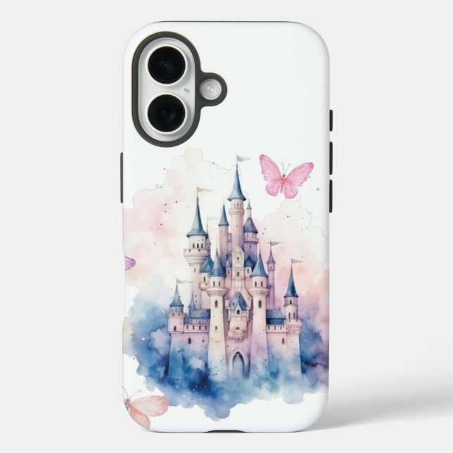 Magical, Castle Design Otterbox iPhone 16 Case (Back)