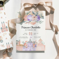 Magical Castle Modern Pink Princess Birthday 