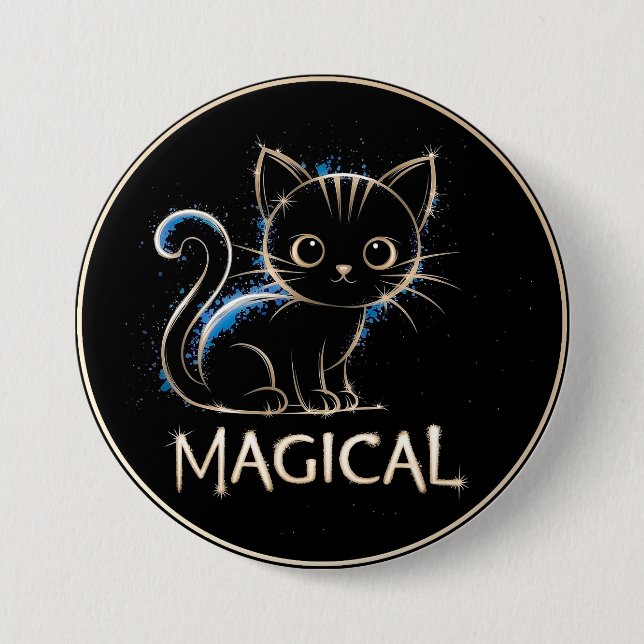 Magical Cat Button (Front)