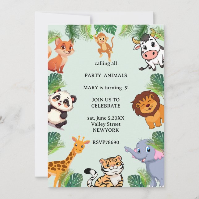 Magical Cave Adventure Party Invite (Front)