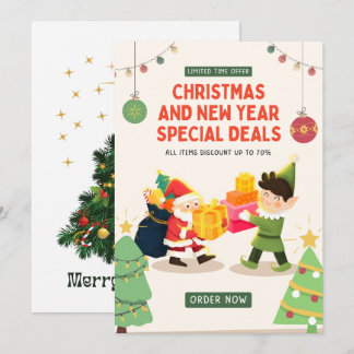 "Magical Celebration: Christmas Invitation Card