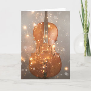 Magical cello holiday card