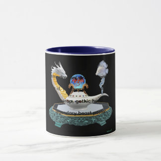 Magical Ceramic Dragon Lantern Fantasy Art Mug