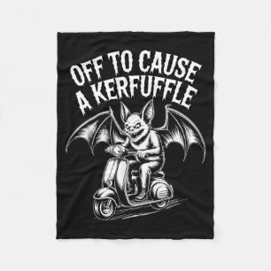 Magical chaos bat off to cause a kerfuffle  fleece blanket