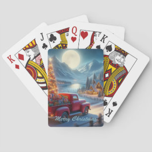 Magical Christmas Eve Delivery Playing Cards