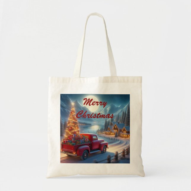 Magical Christmas Eve Delivery Tote Bag (Front)
