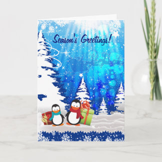 Magical Christmas Eve Season's Greetings Holiday Card