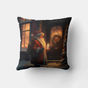 Magical Christmas eve  throw pillow