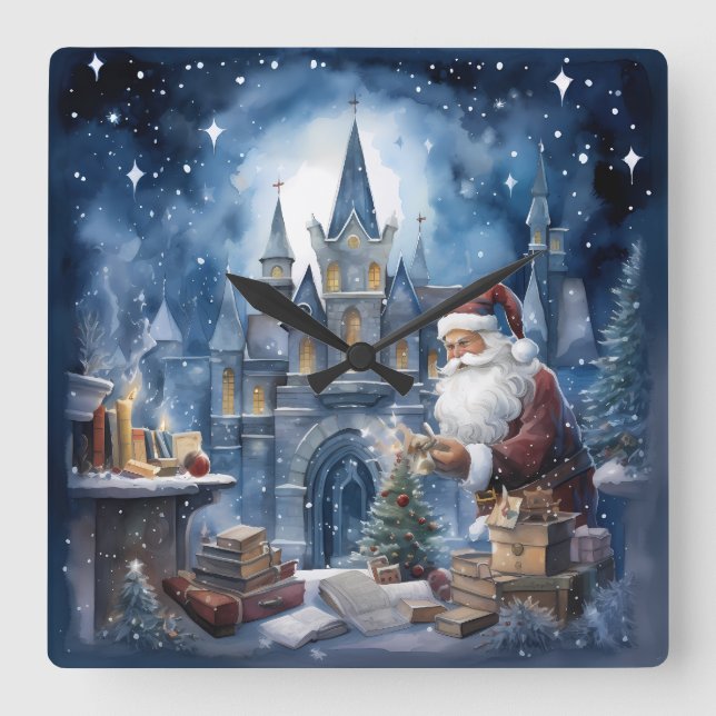 Magical Christmas Eve Wall Clock (Front)