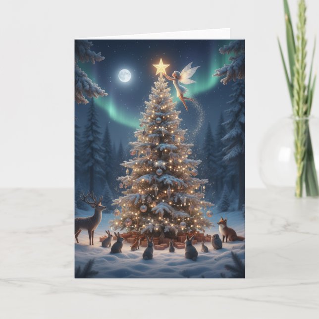 Magical Christmas Forest - Christmas greeting Card (Front)