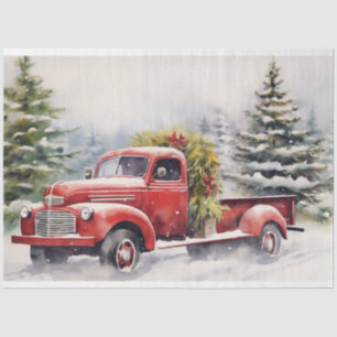 Magical Christmas Journey: Vintage Truck  Tissue Paper