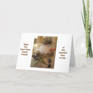 MAGICAL CHRISTMAS / NEW YEARS WISHES HOLIDAY CARD