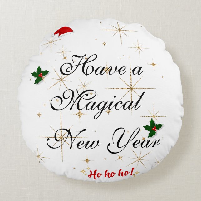 Magical Christmas round cushion (Front)