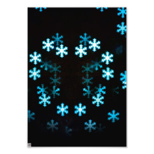 Magical Christmas Snowflakes Photo Print