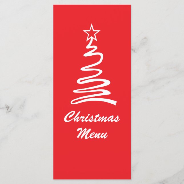 Magical Christmas Tree Holiday Menu (Front)