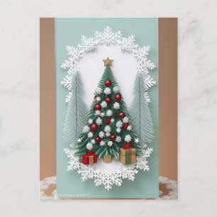❄️ Magical Christmas Tree in Snow ✨ Festive Postcard