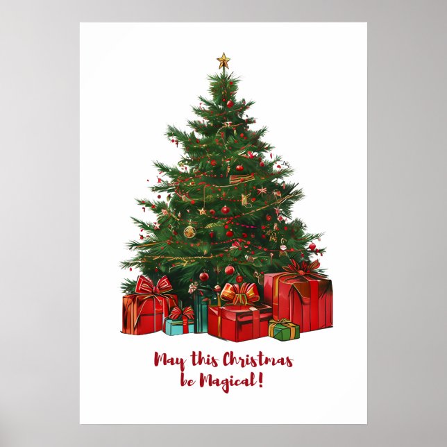 Magical Christmas Tree Poster (Front)