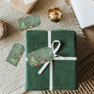 Magical Christmas Tree Presents  Gift Tags